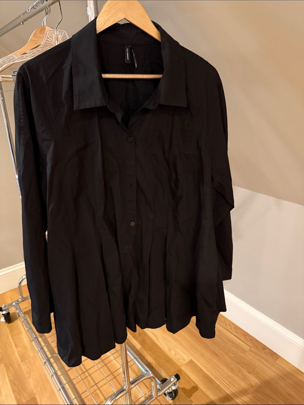 Stella Carakasi Black Button-Down Women's Shirt